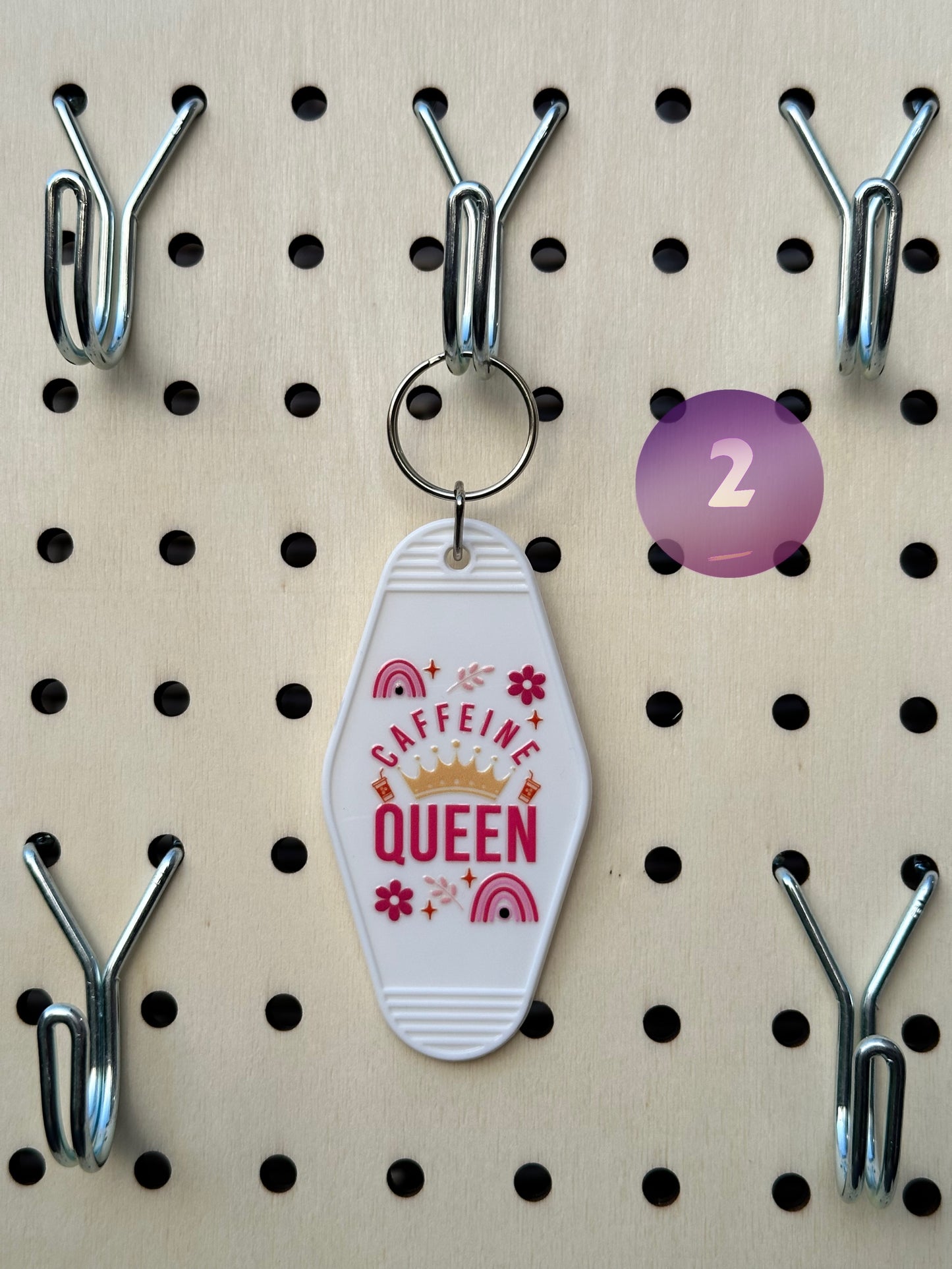 White Motel Keychain (Multiple Designs)