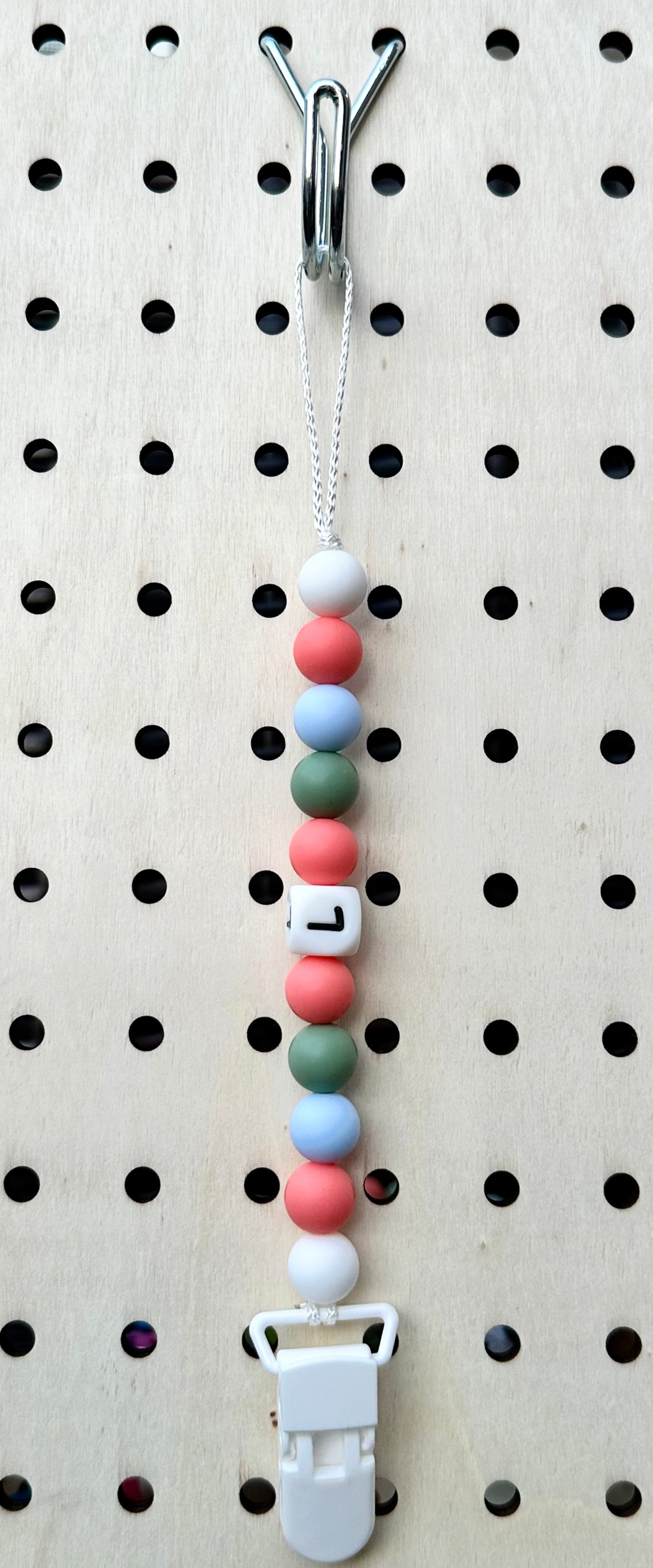 “L” Initial Pacifier Clip