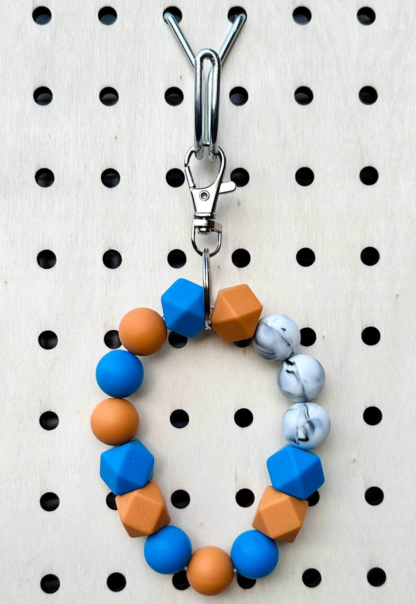 Blue/Orange Wristlet