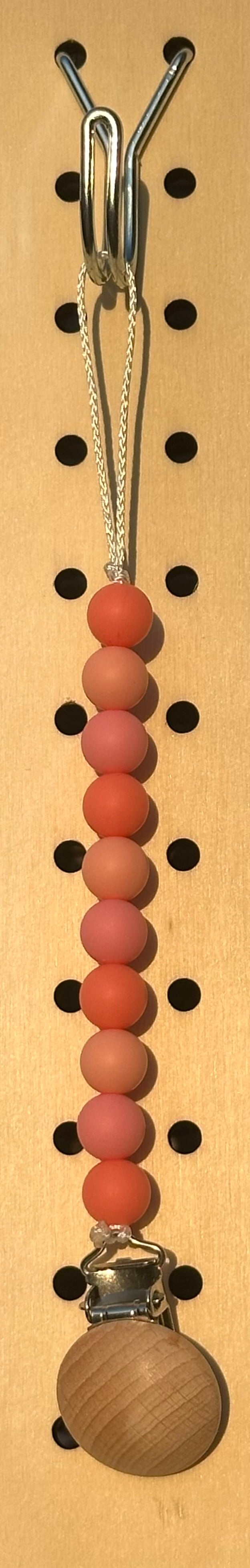 Pretty in Pink - Pacifier Clip
