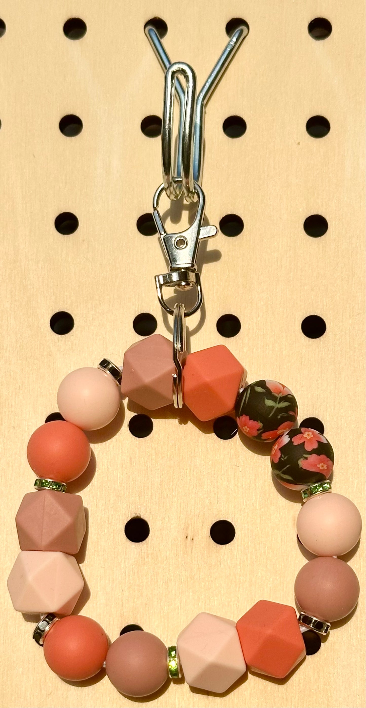 Nude Florals - Wristlet