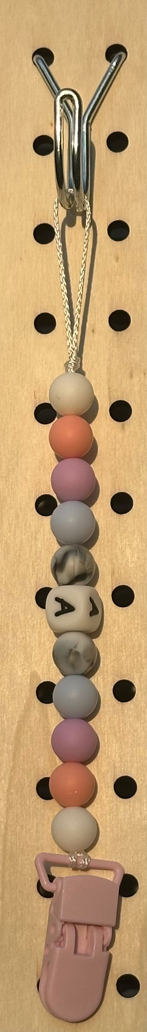 “A” Beautiful Baby - Pacifier Clip