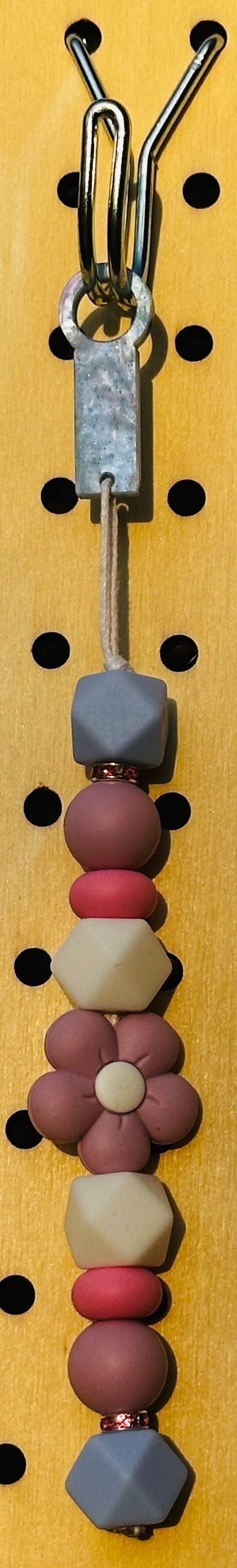 Purple Flower - Straw Charm