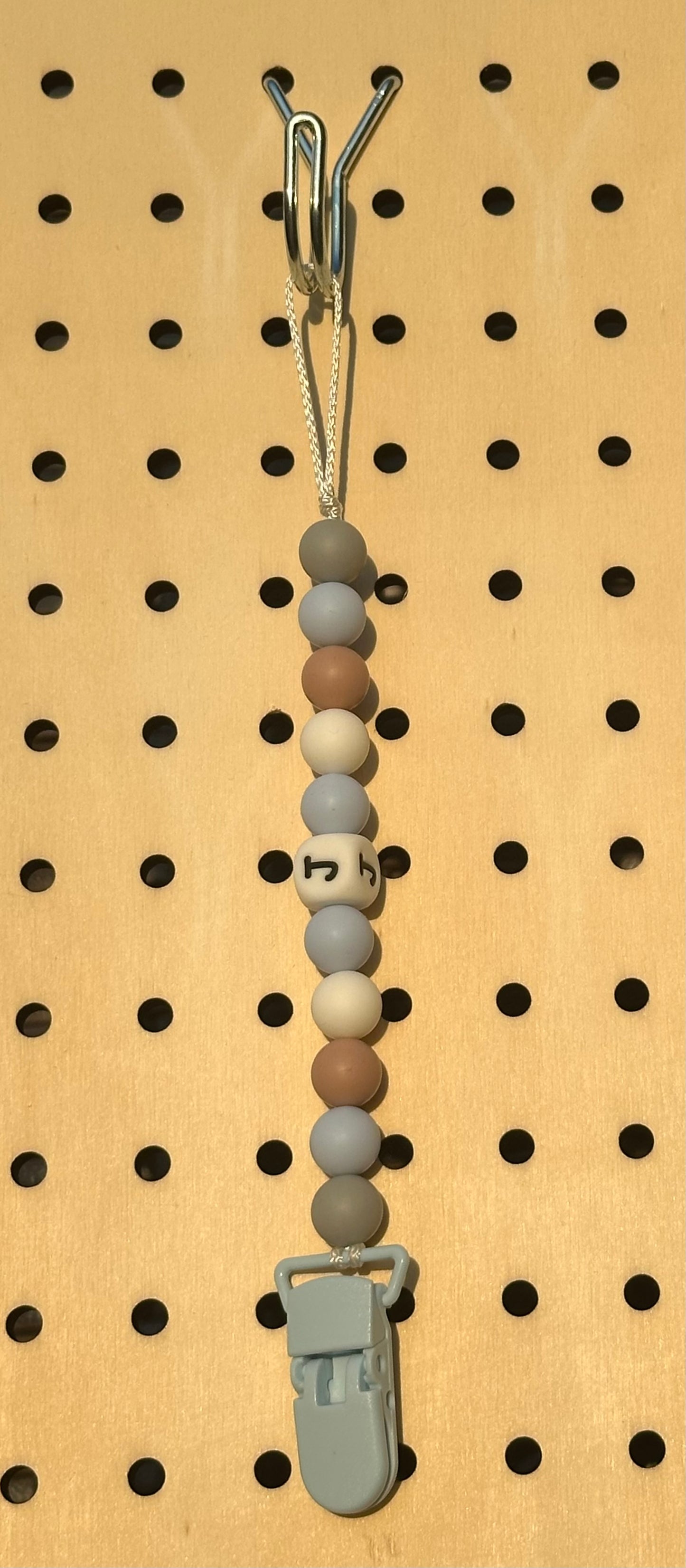 “J” Baby! - Pacifier Clip