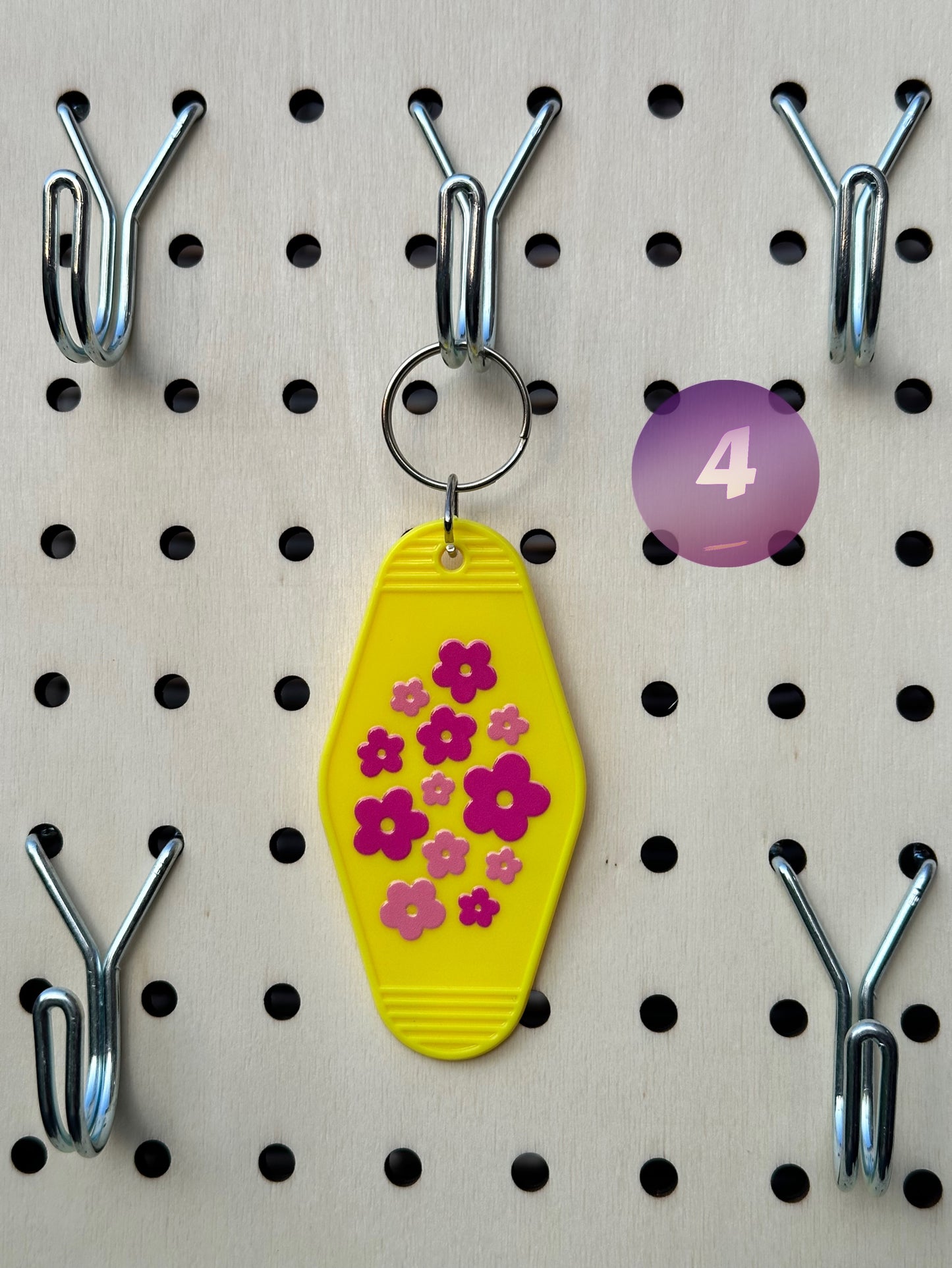 Yellow Motel Keychains (Multiple Designs)
