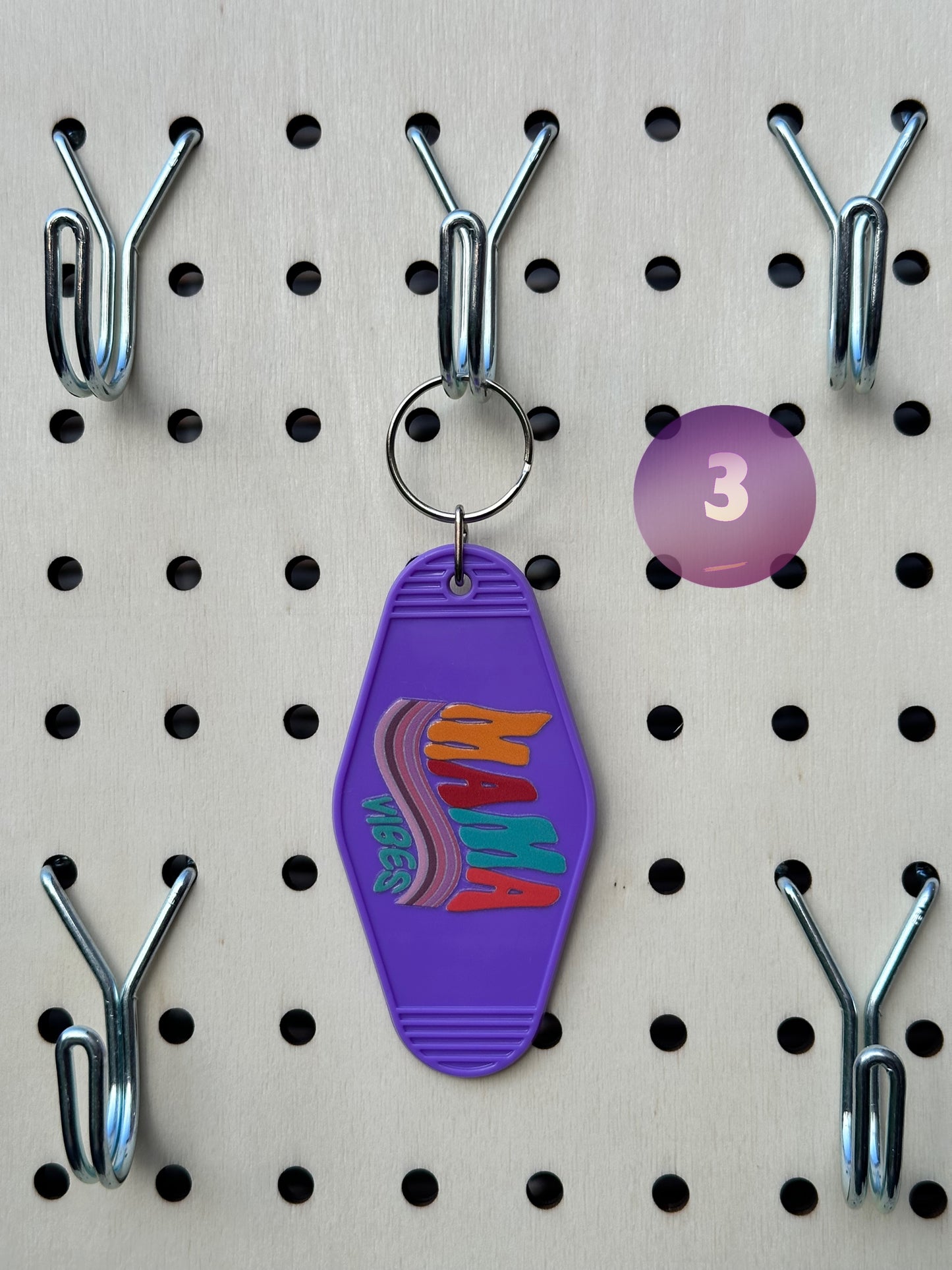 Purple Motel Keychains (Multiple Designs)