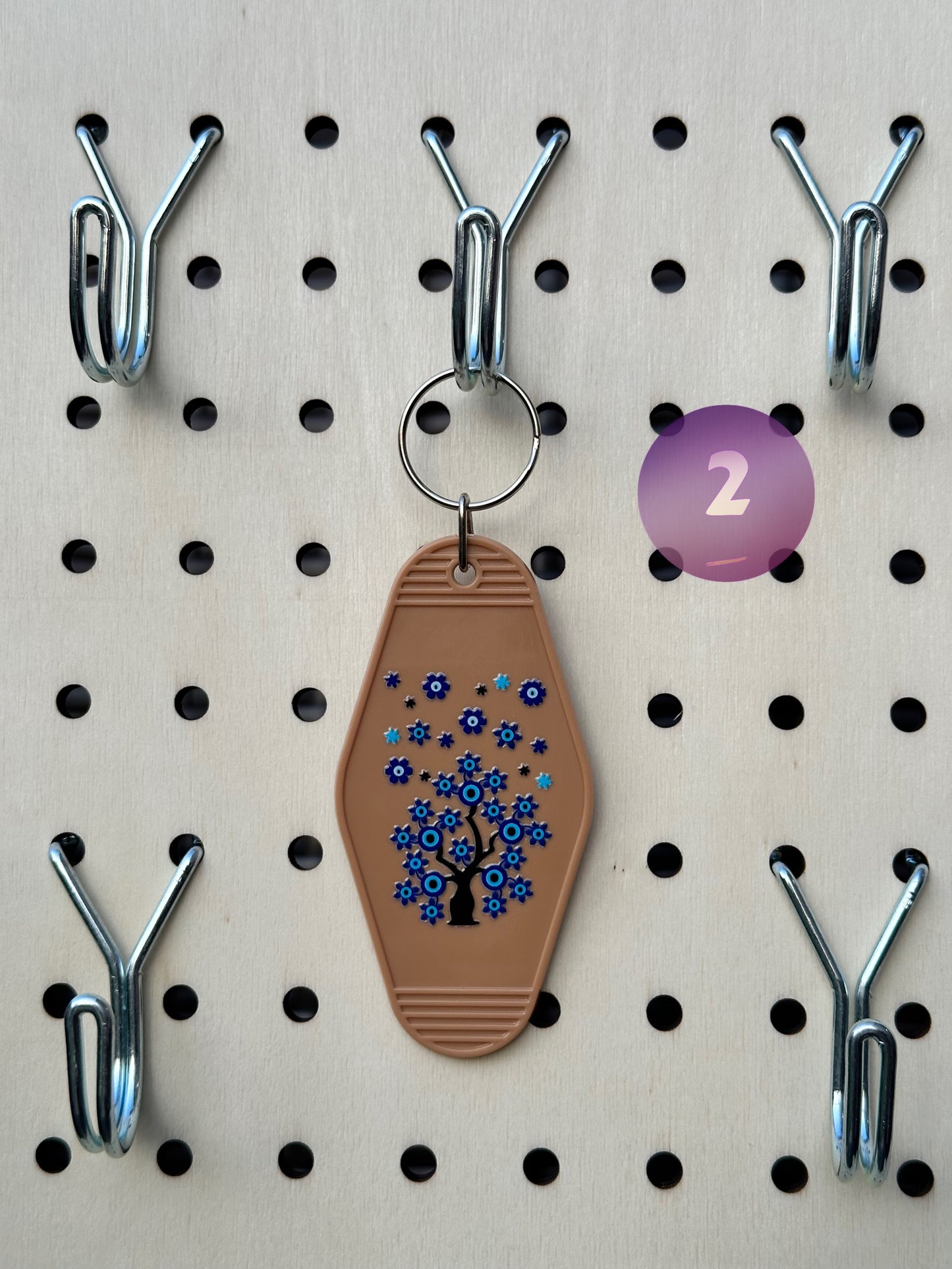 Brown Motel Keychains (Multiple Designs)