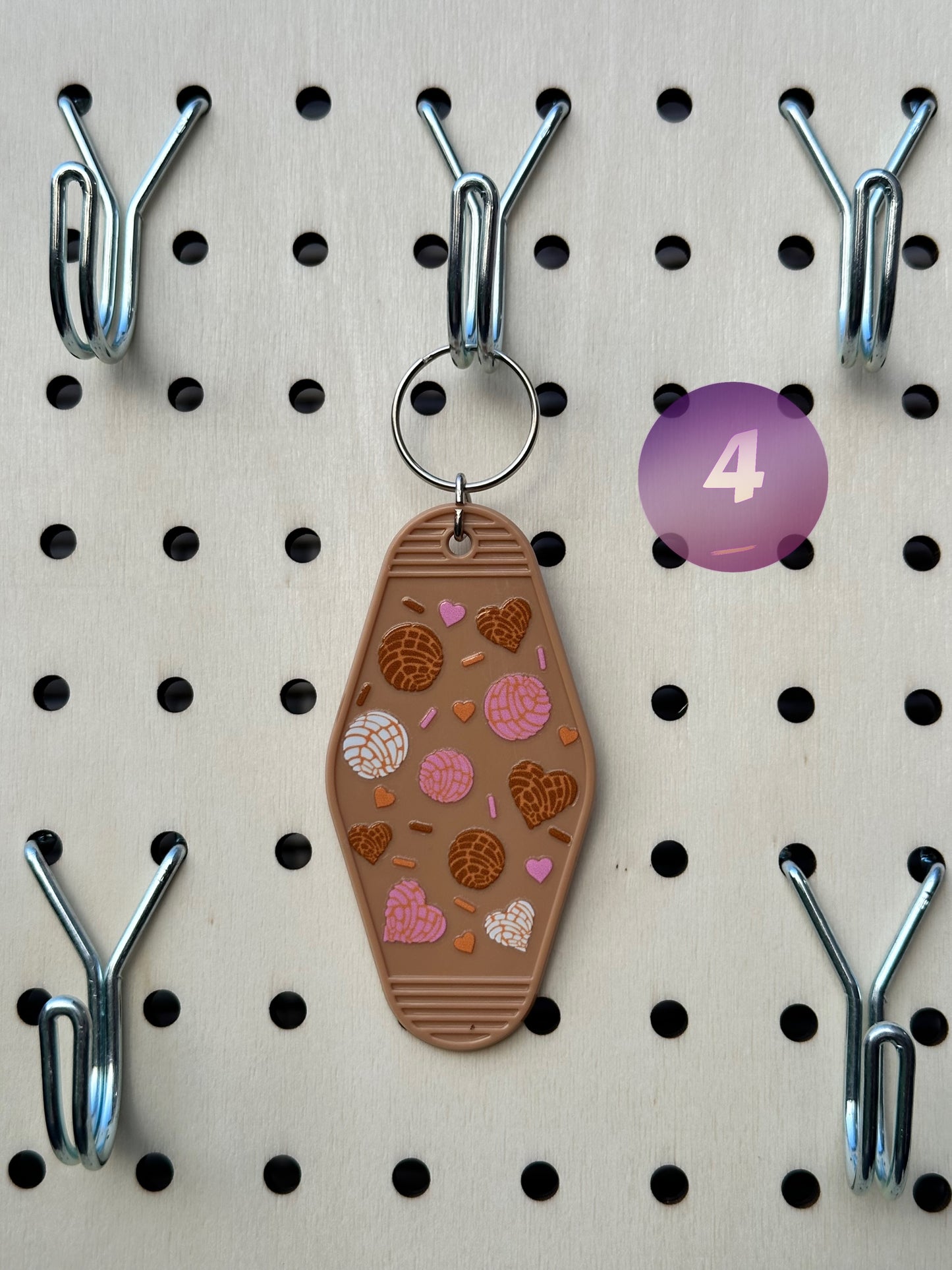 Brown Motel Keychains (Multiple Designs)
