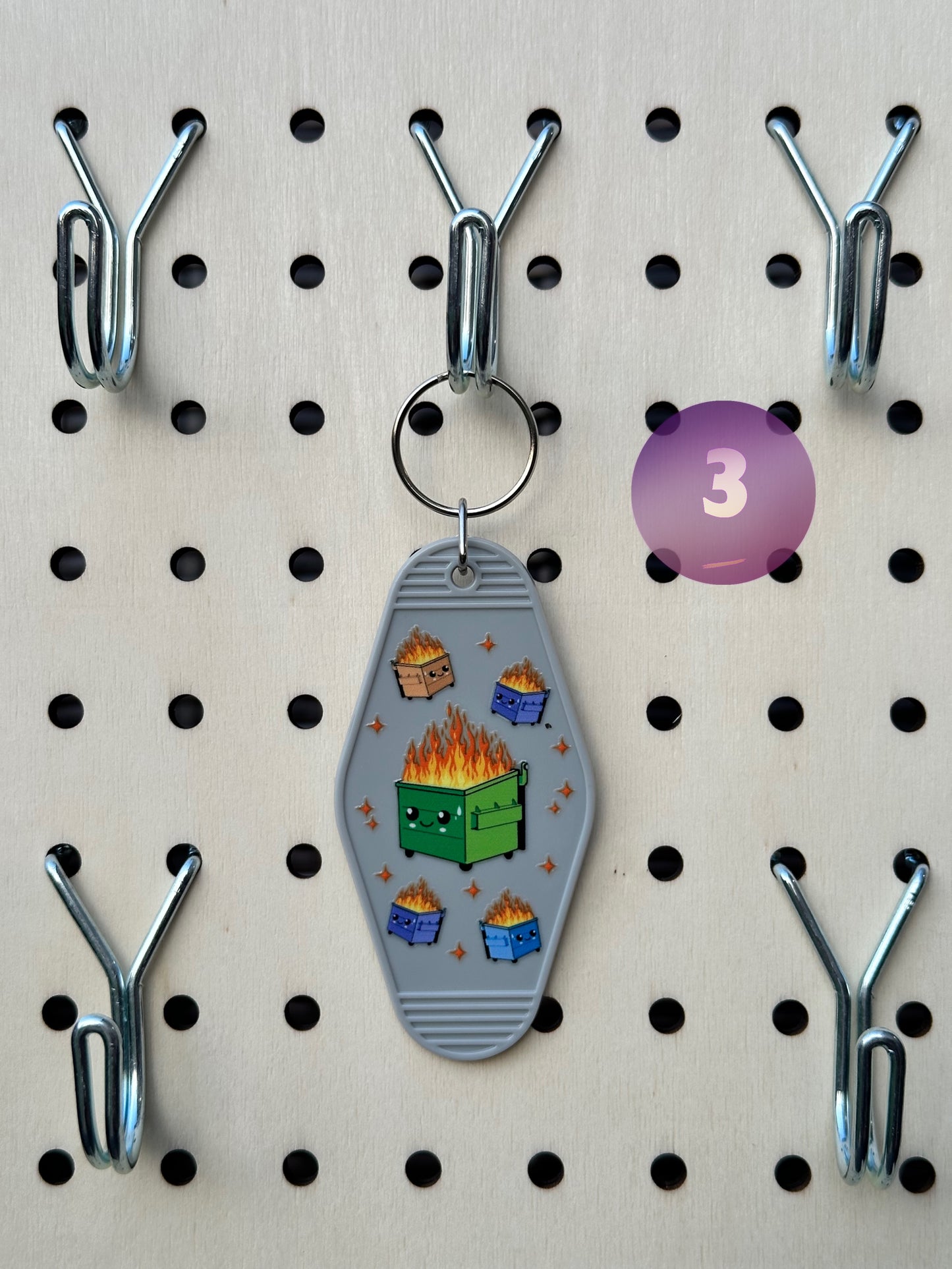 Gray Motel Keychains (Multiple Designs)