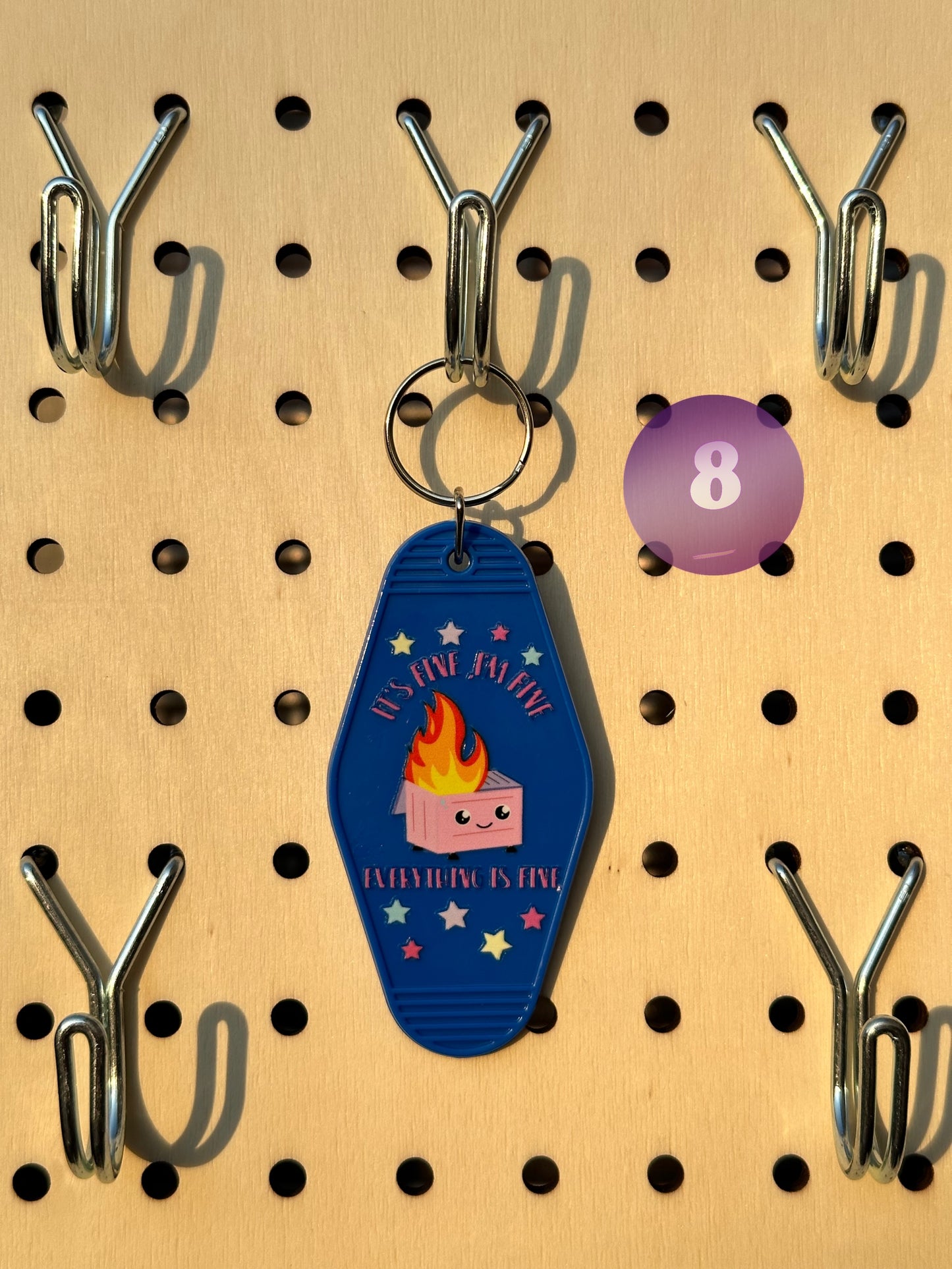 Blue Motel Keychains (Multiple Designs)