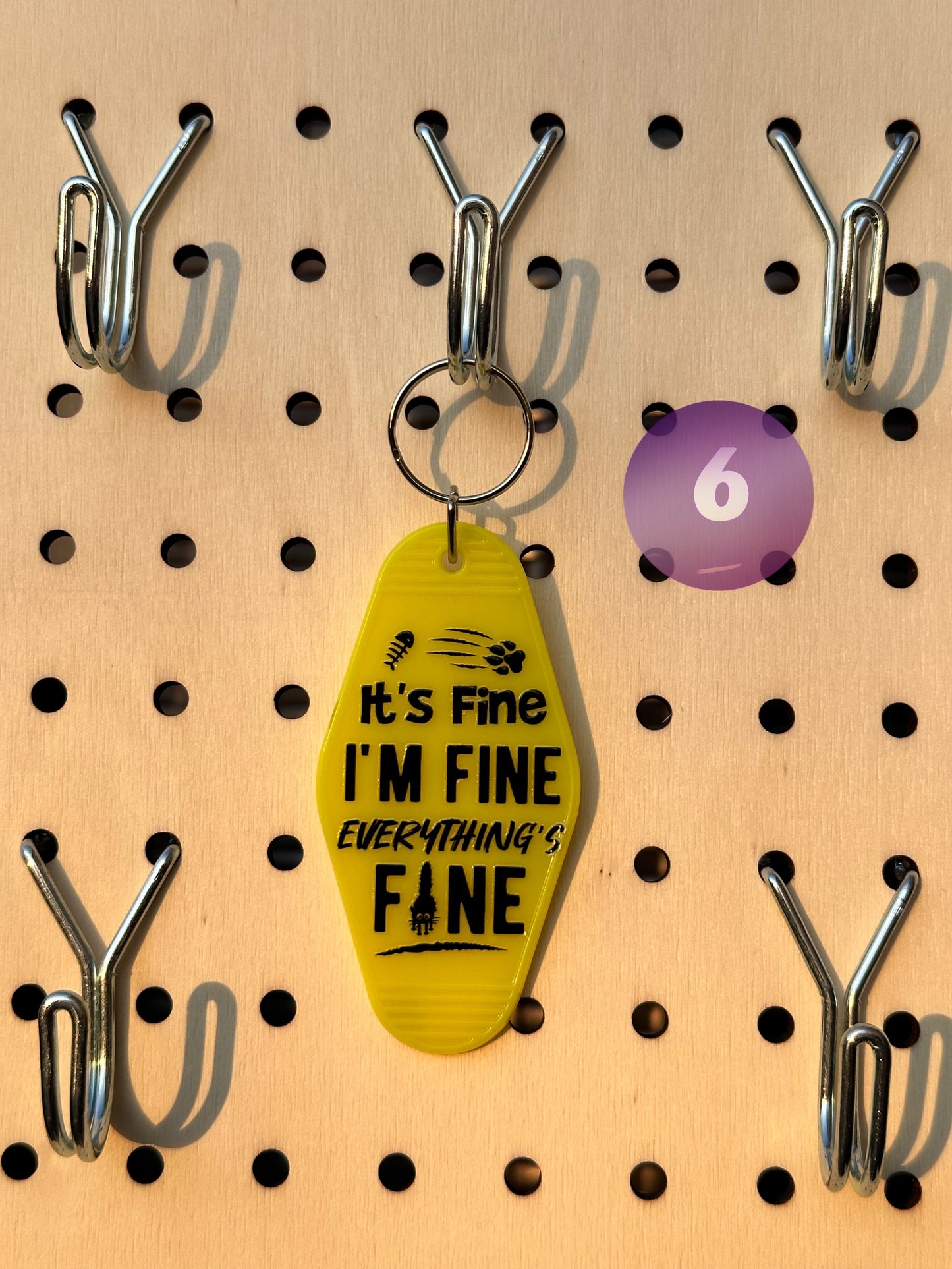 Yellow Motel Keychains (Multiple Designs)