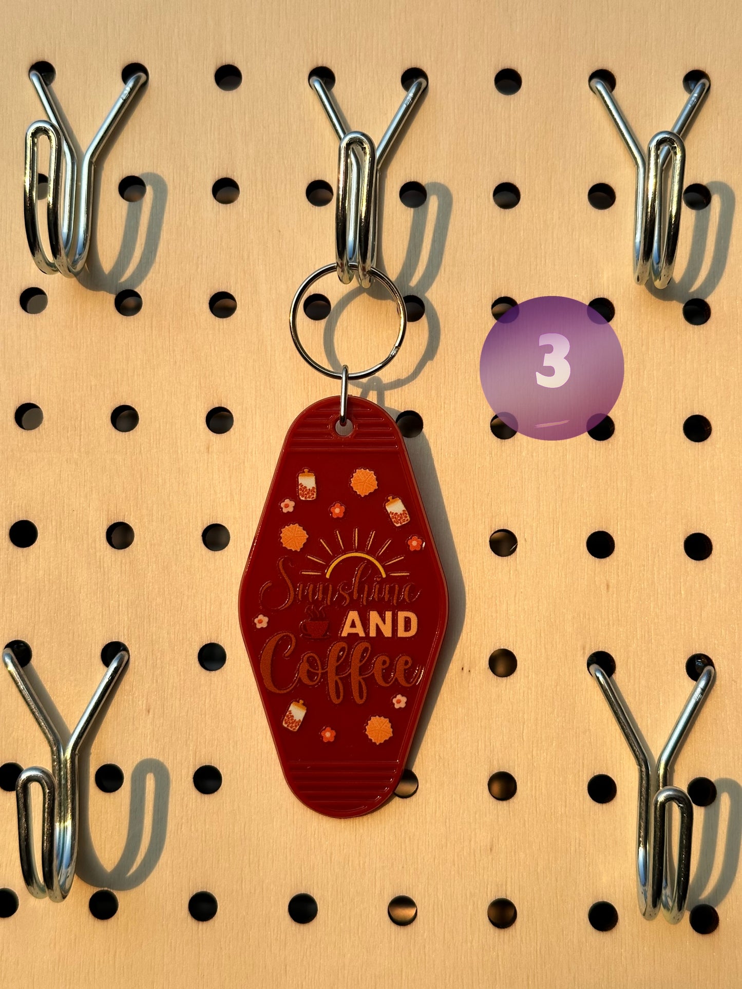 Red Motel Keychains (Multiple Designs)