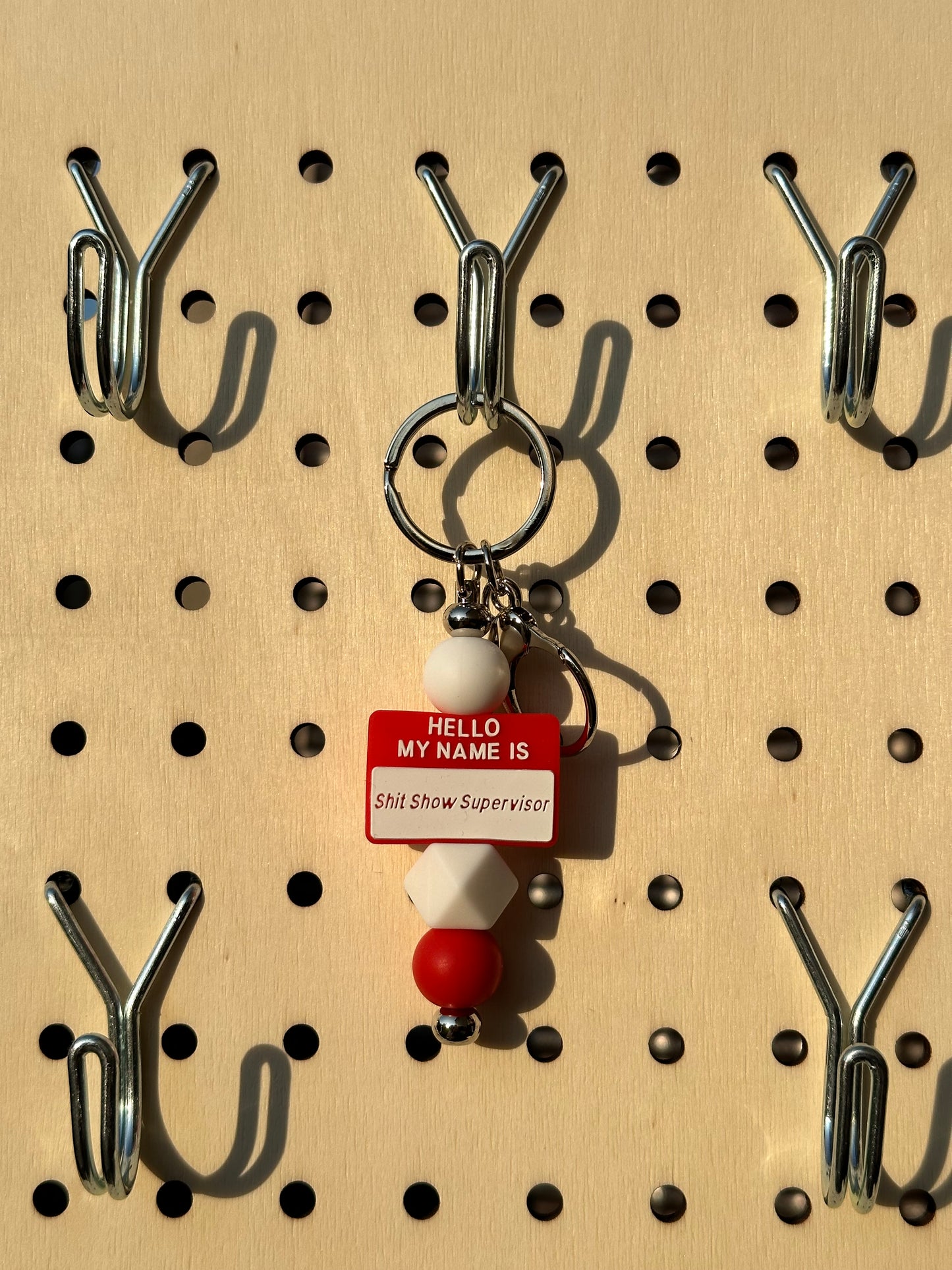 “Sh*tshow Supervisor” Name Tag - Mini Keychain