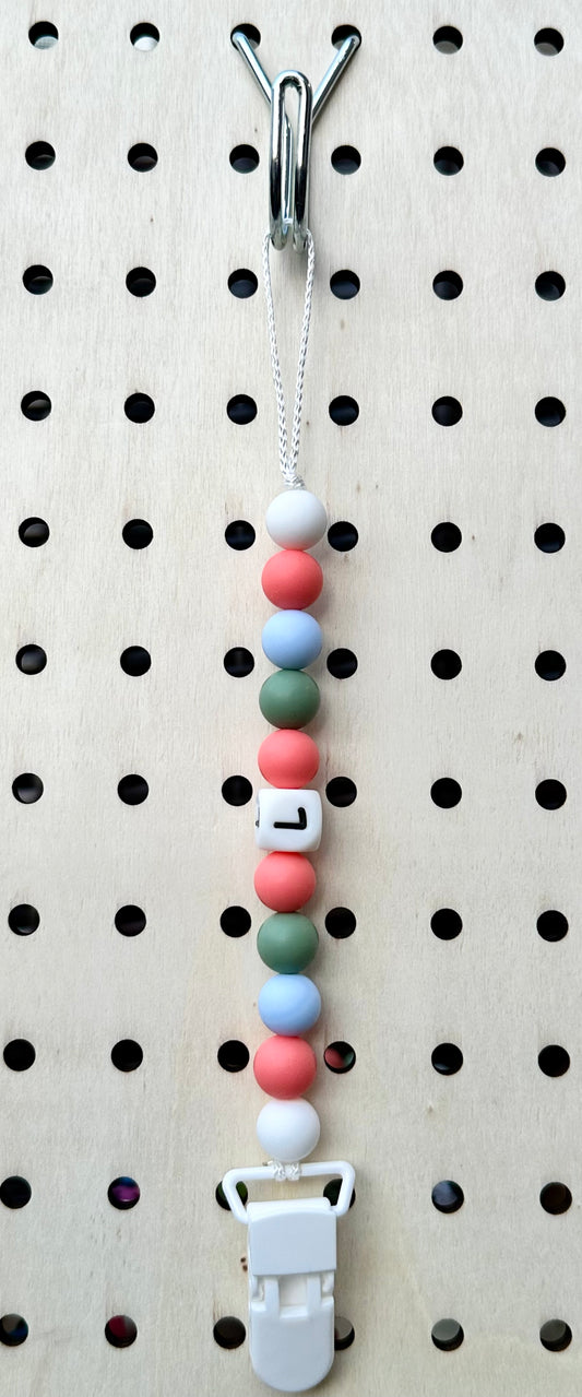 “L” Initial Pacifier Clip