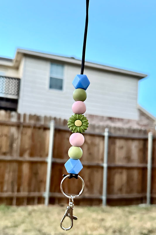 Green Floral - Lanyard