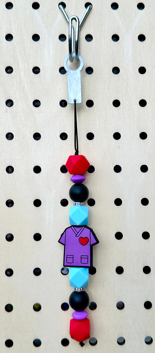 Purple Nurse Shirt - Straw Charm
