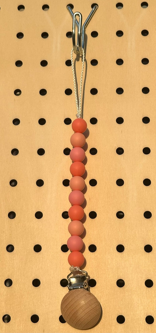 Pretty in Pink - Pacifier Clip