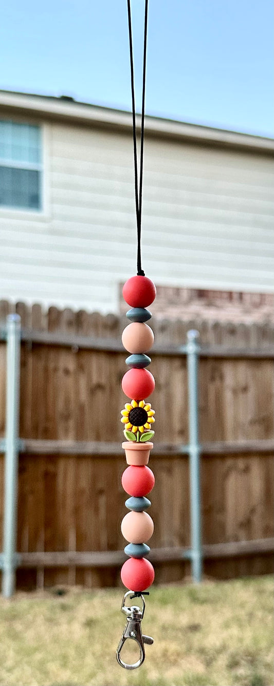Potted Sunflower - Freshie Clip