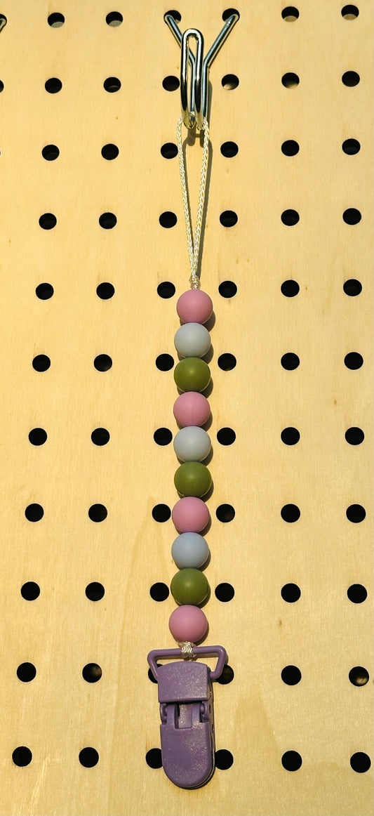 Purple Babe - Pacifier Clip