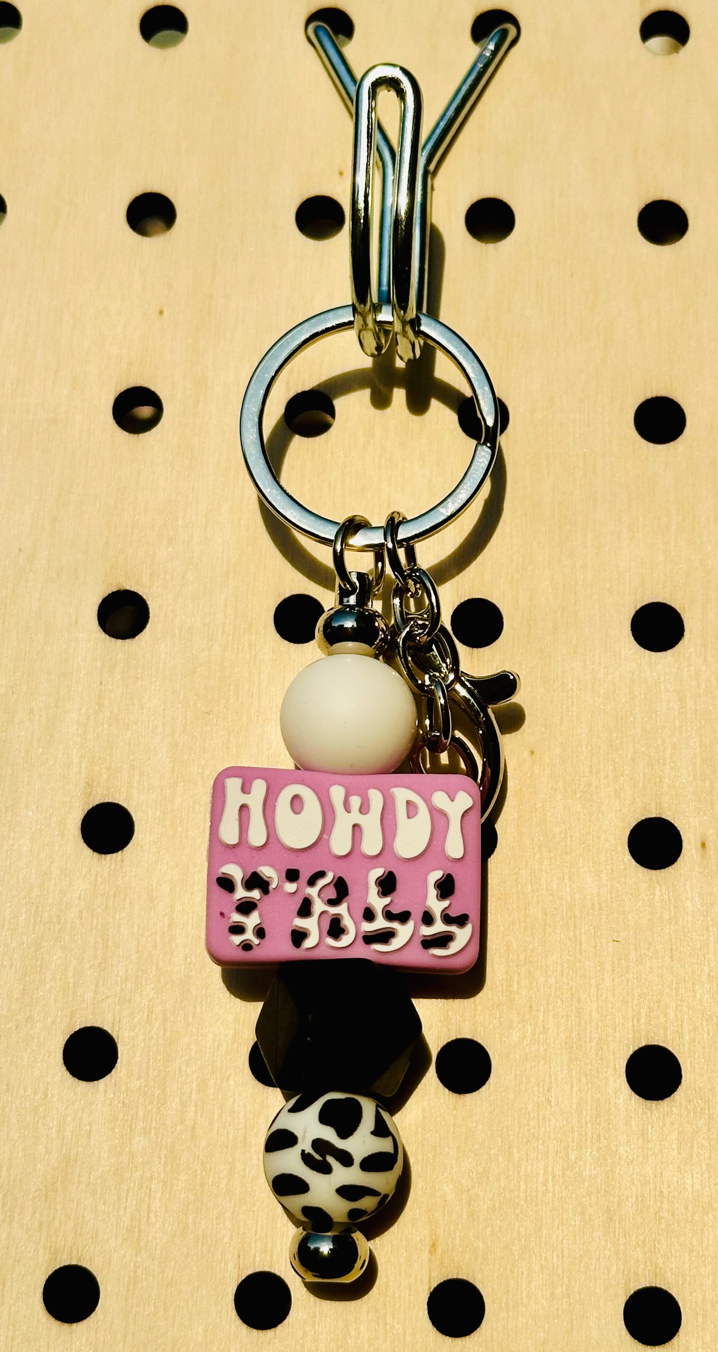 Purple Howdy Y’all - Mini Keychain