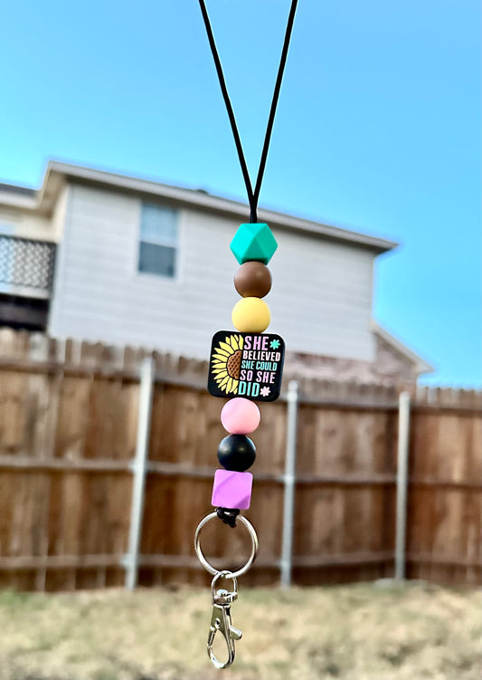 She Believed She Could So She Did - Lanyard