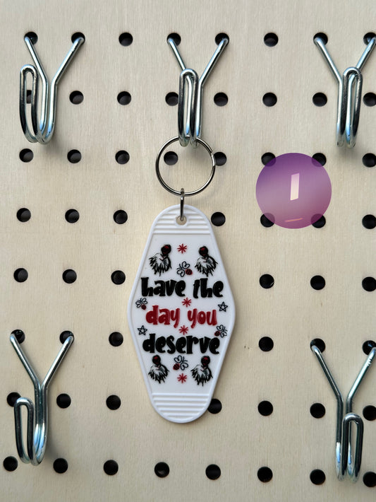 White Motel Keychain (Multiple Designs)