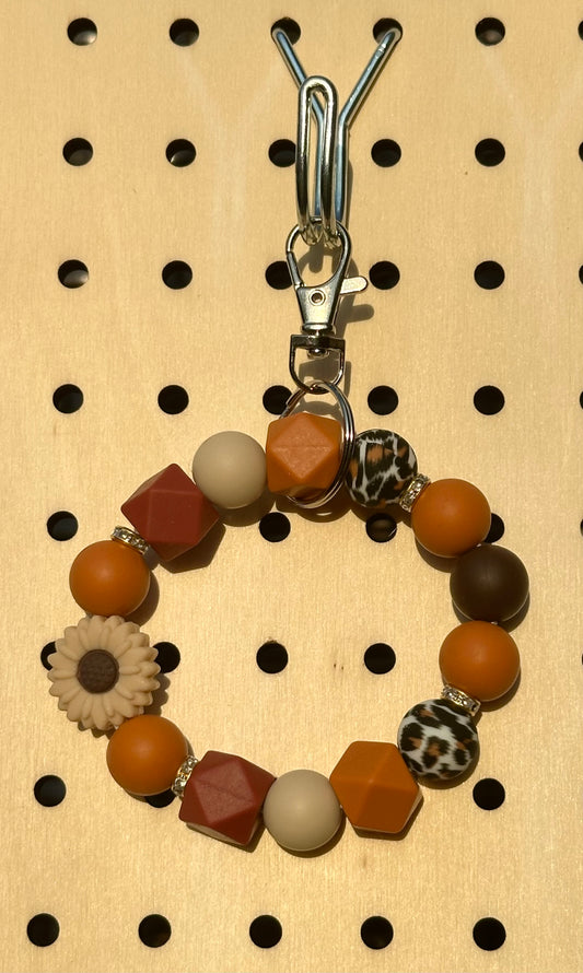 Cheetah Bloom - Wristlet