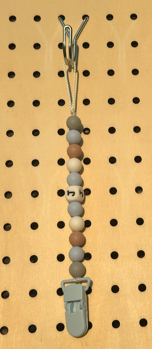 “J” Baby! - Pacifier Clip