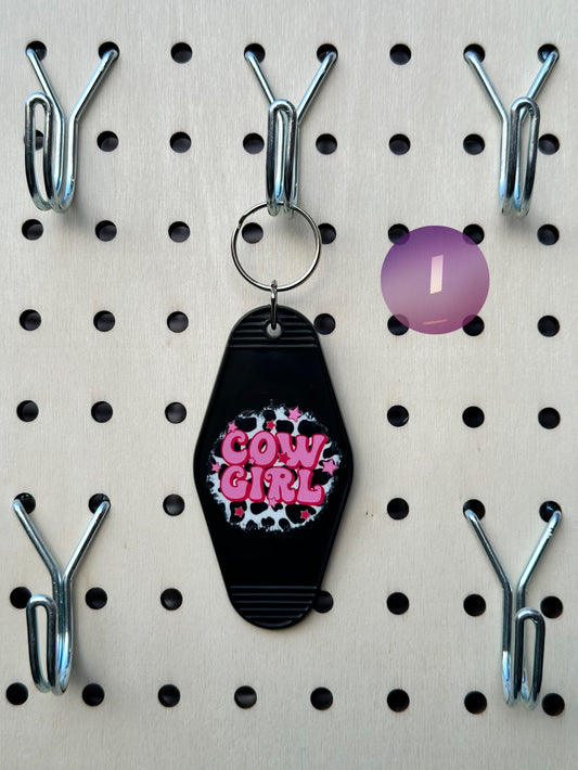 Black Motel Keychains (Multiple Designs)