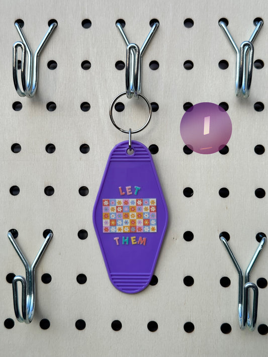 Purple Motel Keychains (Multiple Designs)