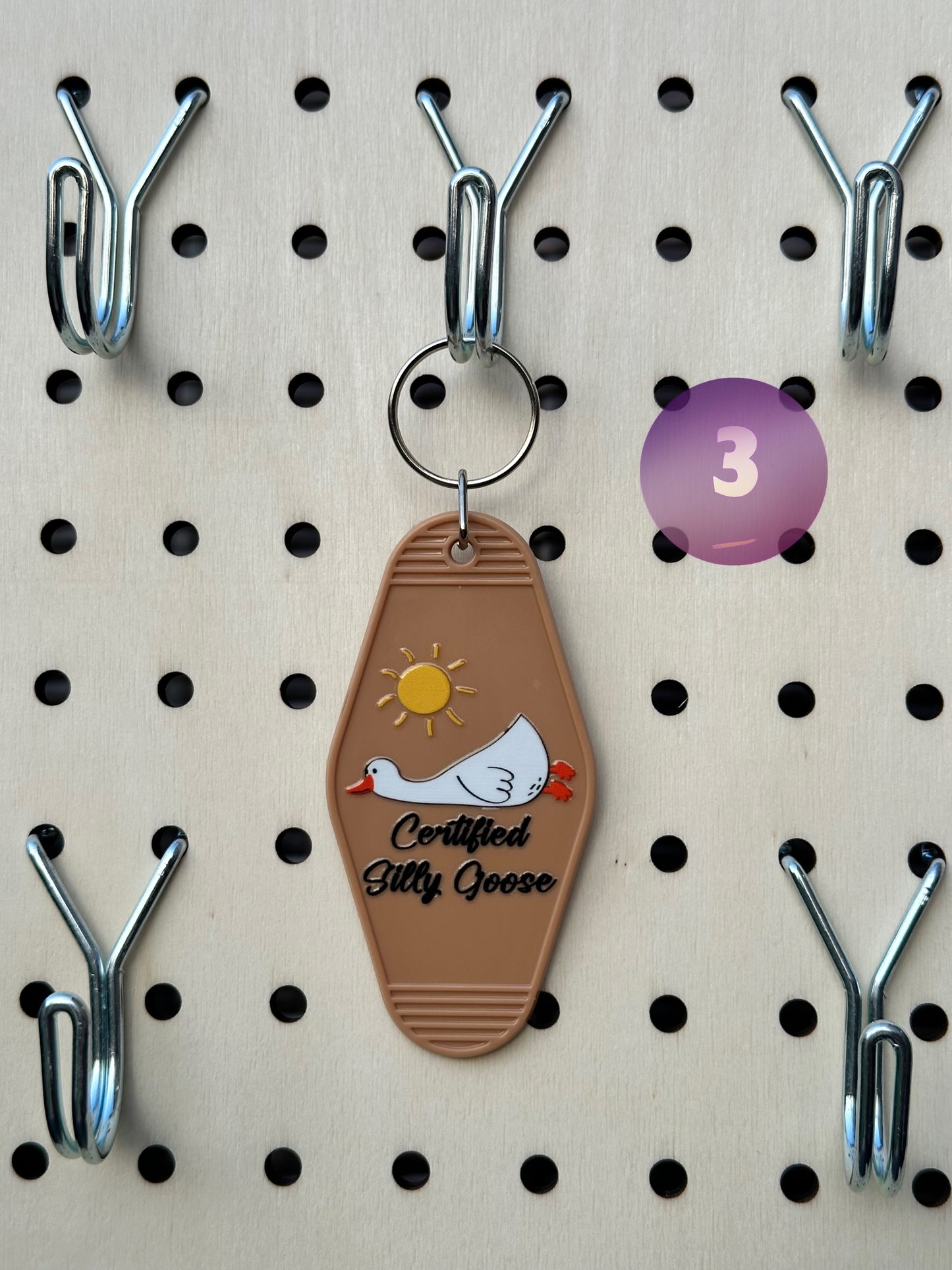 Brown Motel Keychains (Multiple Designs)
