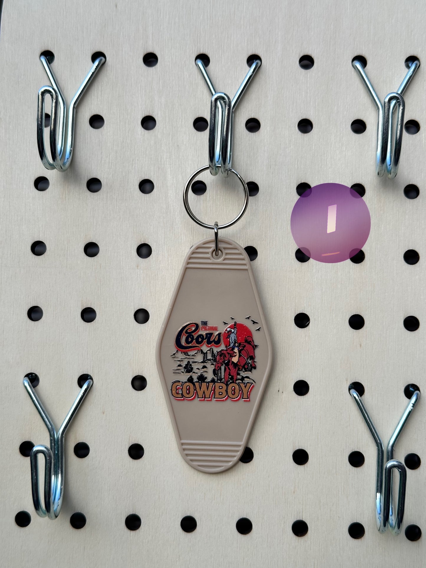Beige Motel Keychains (Multiple Designs)