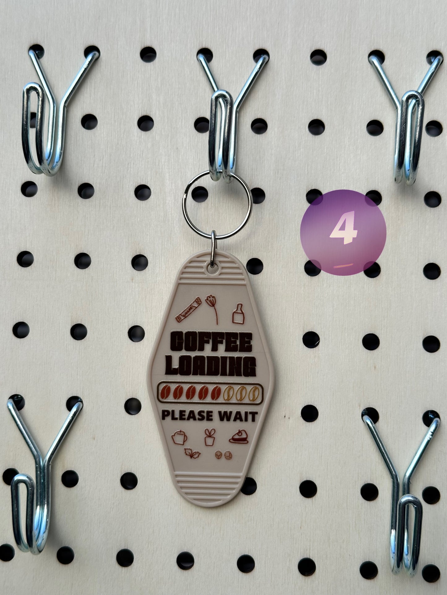 Beige Motel Keychains (Multiple Designs)
