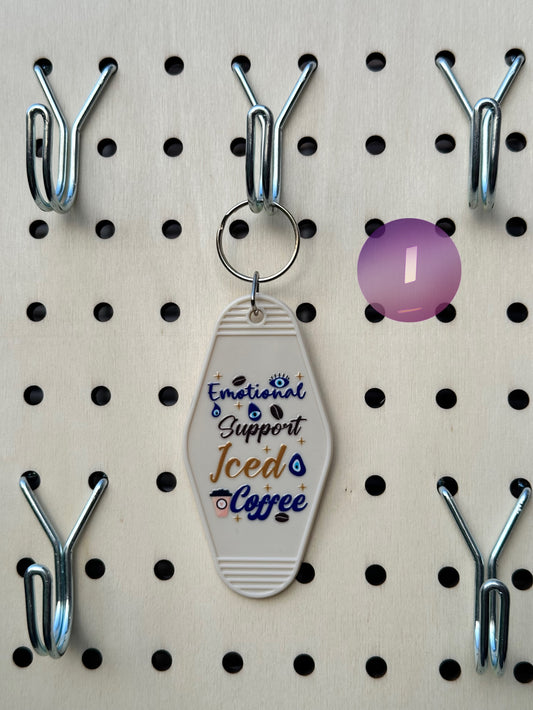 Cream Colored Motel Keychains (Multiple Designs)