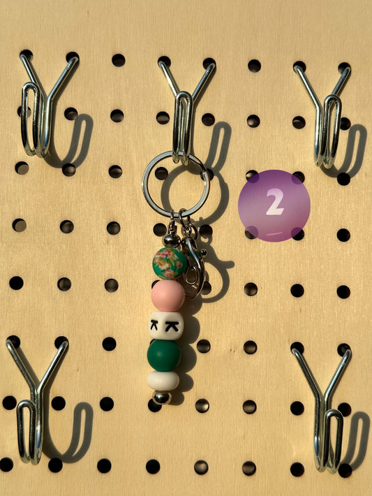 “K” Initial - Mini Keychain (Two Options)