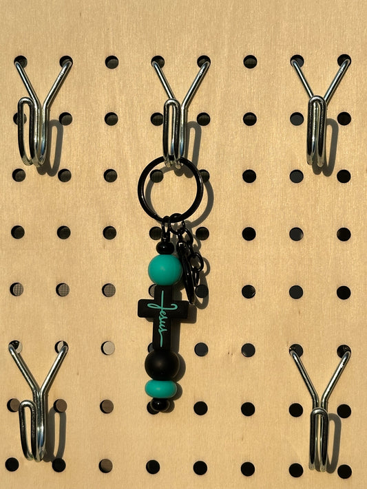 “Jesus” Cross - Mini Keychain