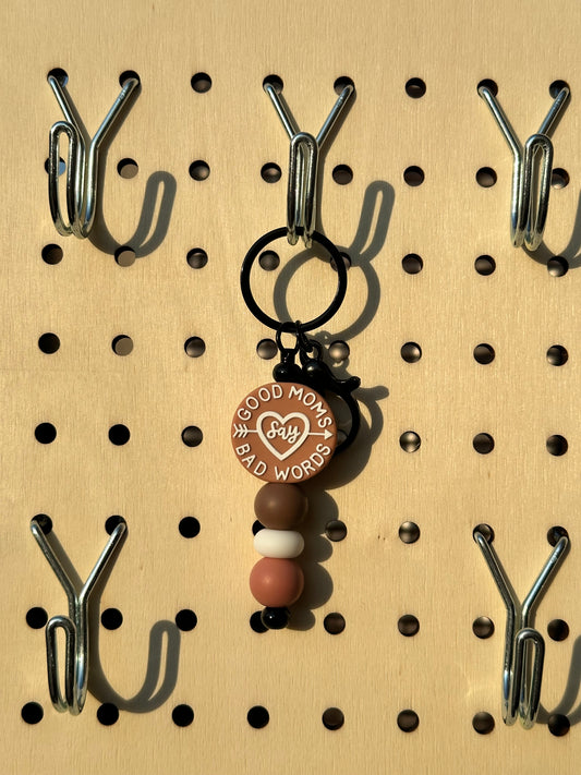 “GOOD MOMS say BAD WORDS” - Mini Keychain