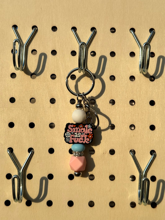 “Single as F*ck” - Mini Keychain